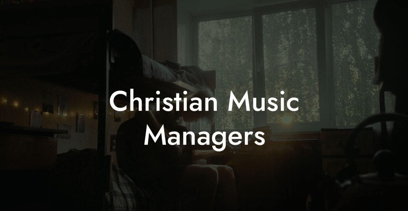 Christian Music Managers