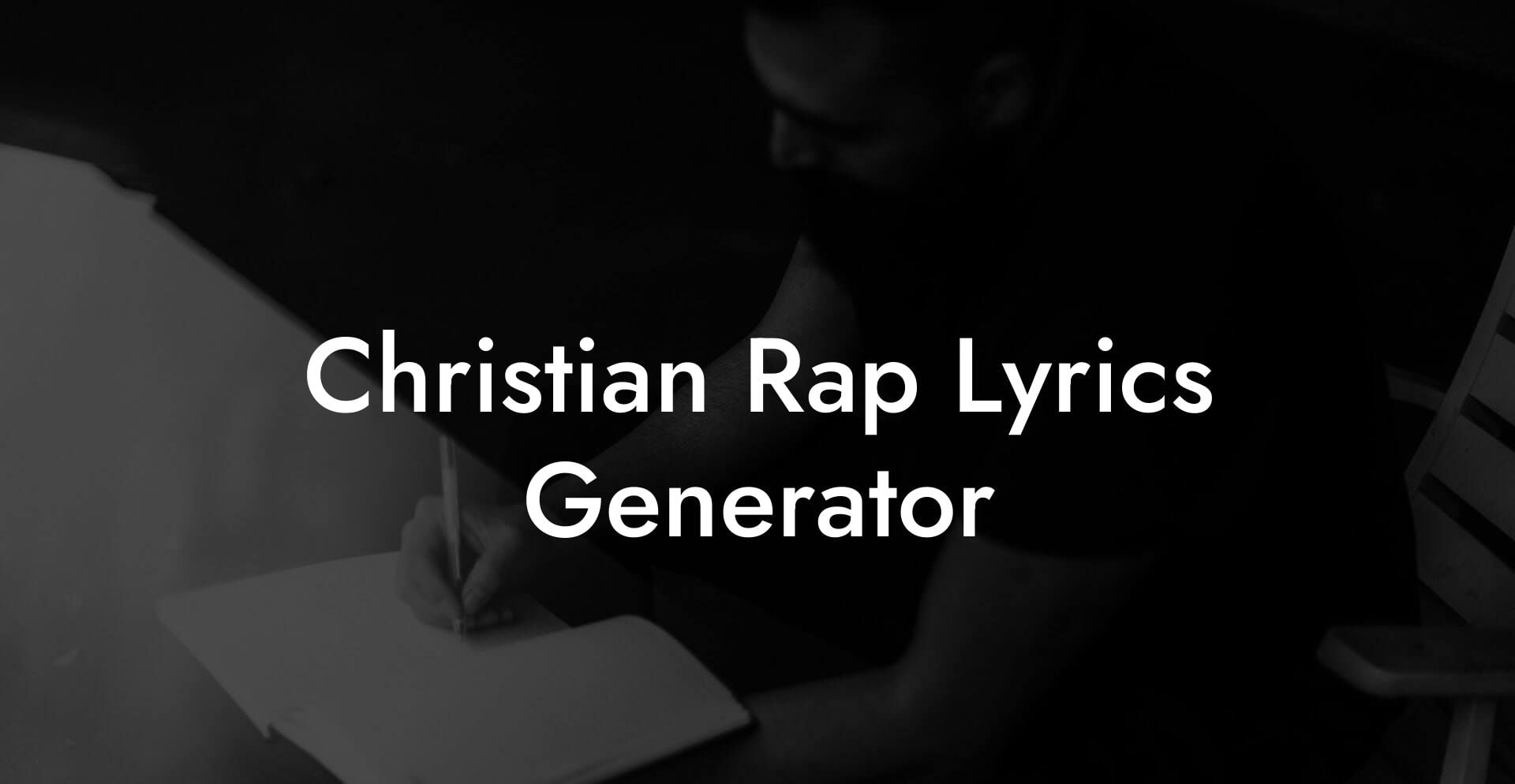 christian rap lyrics generator lyric assistant