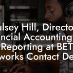 Chulsey Hill, Director of Financial Accounting and Reporting at BET Networks Contact Details