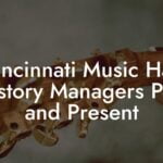 Cincinnati Music Hall History Managers Past and Present