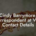 Cindy Barrymore, Correspondent at VH1 Contact Details