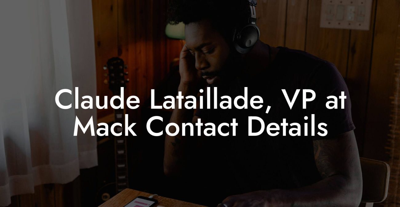 Claude Lataillade, VP at Mack Contact Details