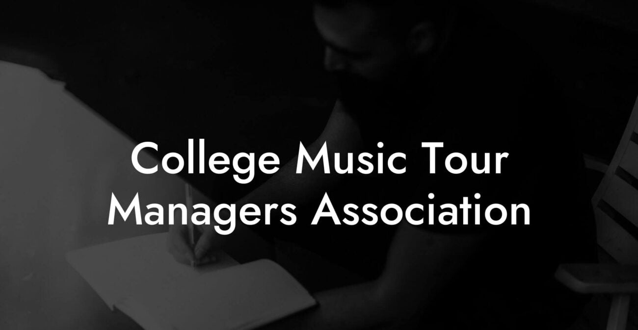 College Music Tour Managers Association