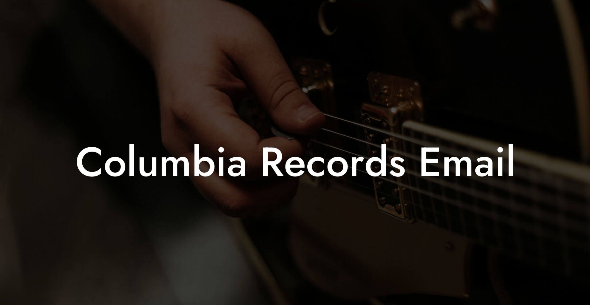 Columbia Records Email