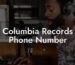Columbia Records Phone Number