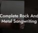 complete rock and metal songwriting lyric assistant