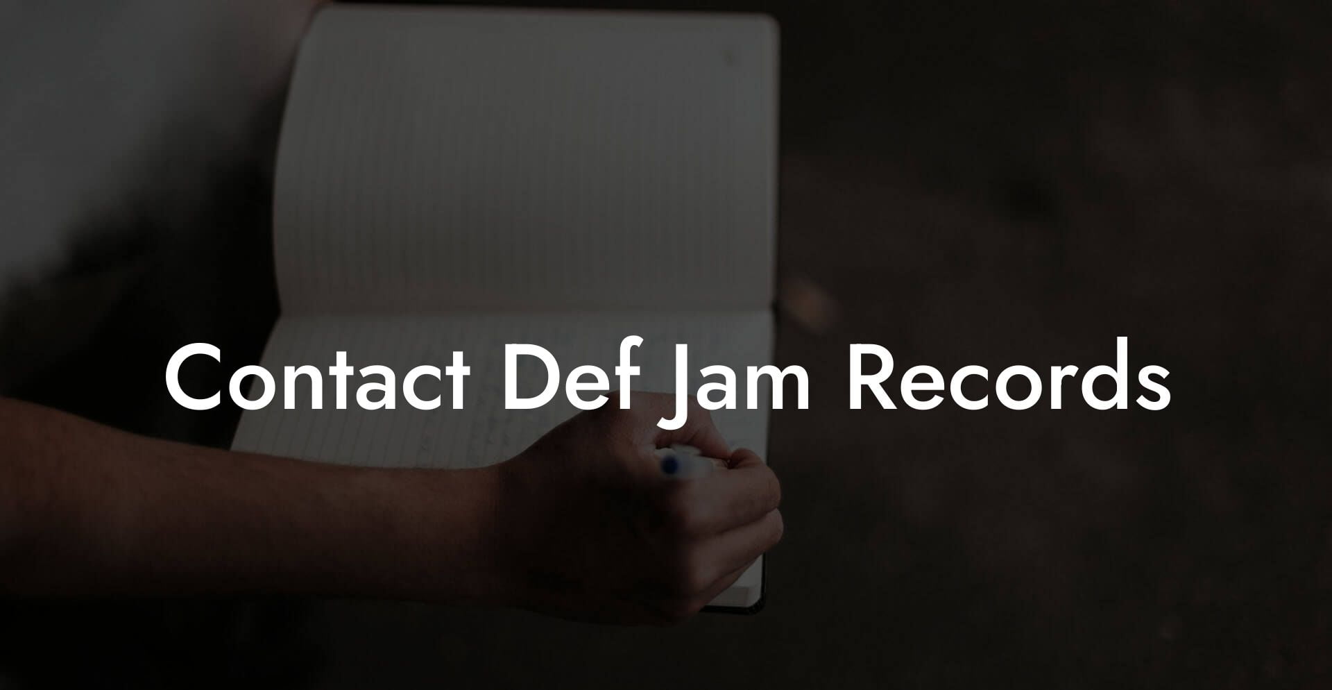 Contact Def Jam Records