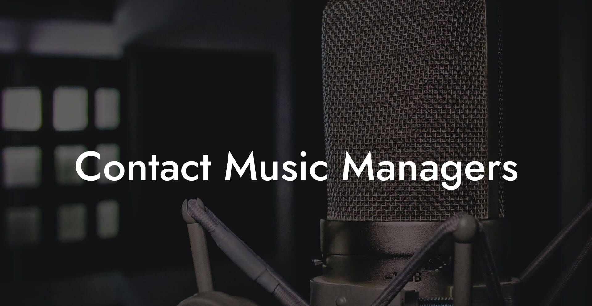 Contact Music Managers