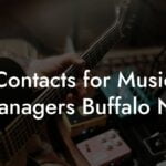 Contacts for Music Managers Buffalo NY