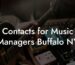 Contacts for Music Managers Buffalo NY