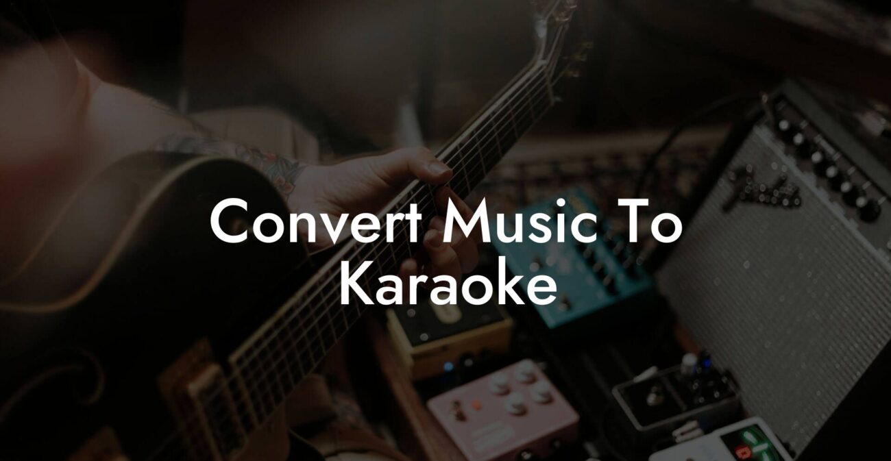 convert music to karaoke lyric assistant