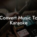 convert music to karaoke lyric assistant