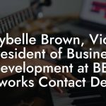 Cybelle Brown, Vice President of Business Development at BET Networks Contact Details