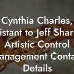 Cynthia Charles, Assistant to Jeff Sharp at Artistic Control Management Contact Details