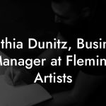 Cynthia Dunitz, Business Manager at Fleming Artists