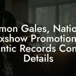 Damon Gales, National Mixshow Promotion at Atlantic Records Contact Details