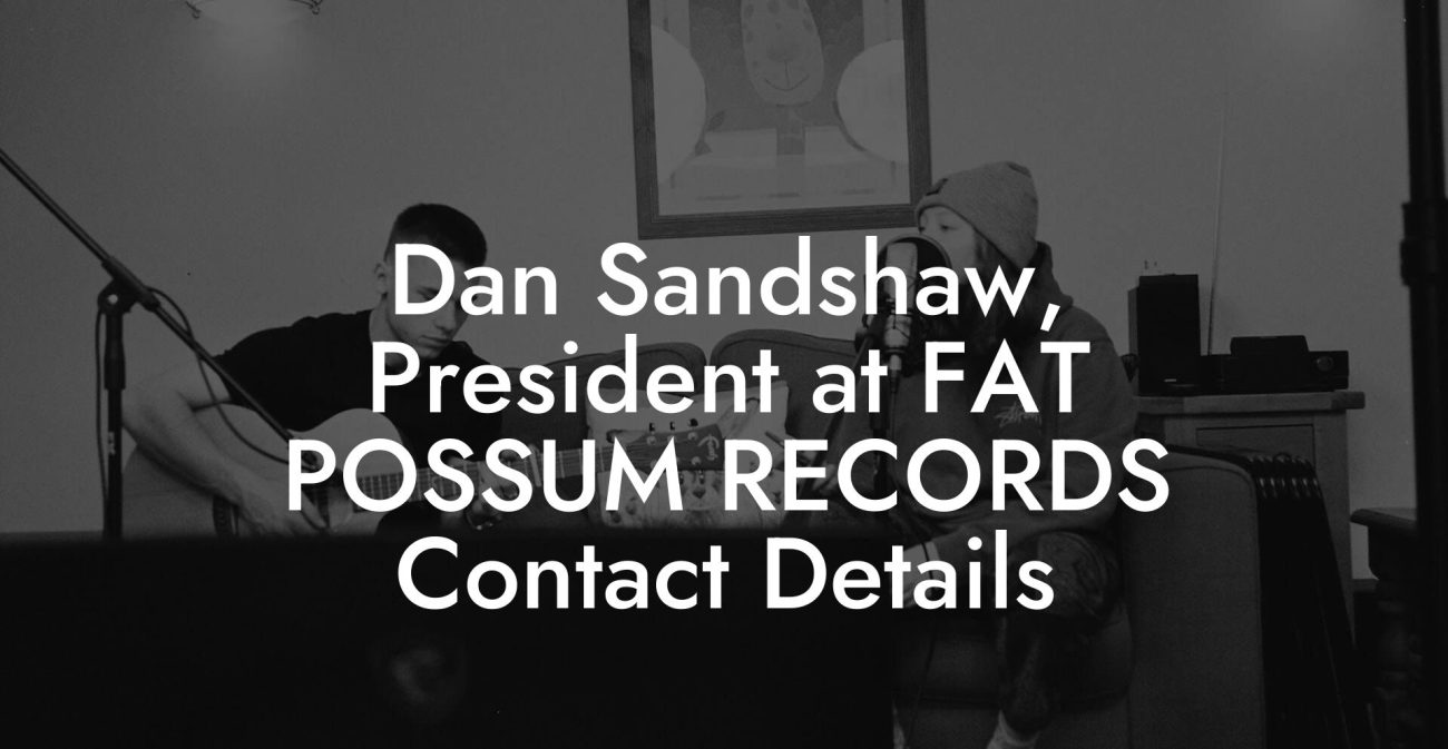 Dan Sandshaw, President at FAT POSSUM RECORDS Contact Details