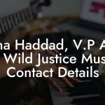 Dana Haddad, V.P A&R at Wild Justice Music Contact Details