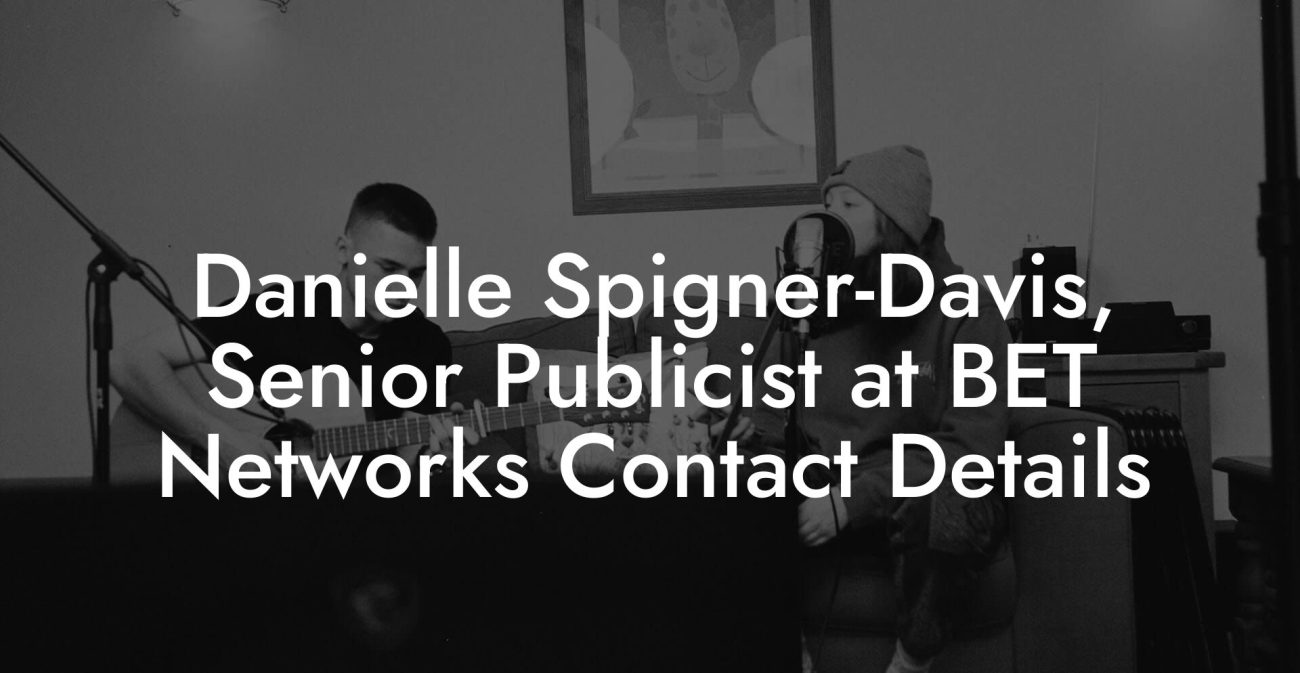 Danielle Spigner-Davis, Senior Publicist at BET Networks Contact Details