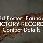 David Foster, Founder at VICTORY RECORDS Contact Details