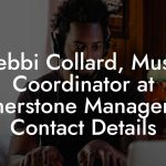 Debbi Collard, Music Coordinator at Cornerstone Management Contact Details