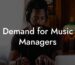 Demand for Music Managers