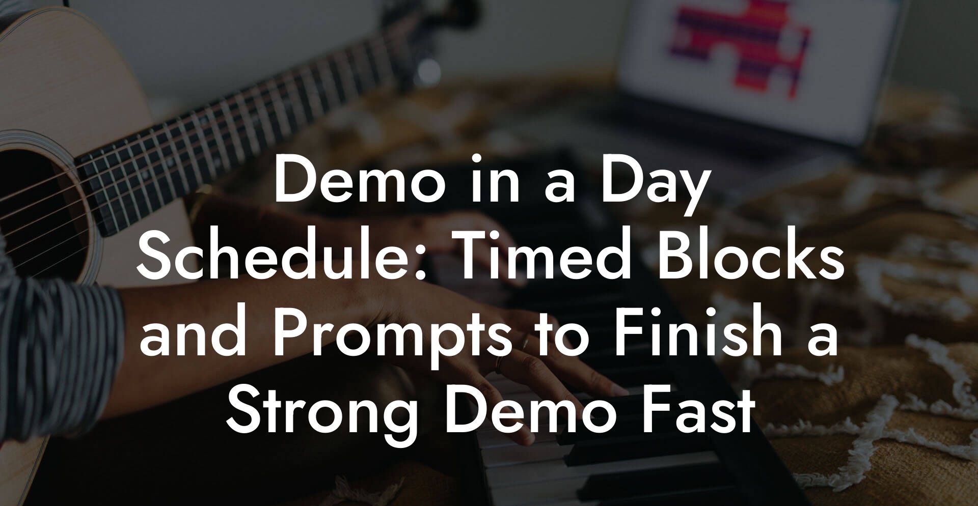 Demo in a Day Schedule: Timed Blocks and Prompts to Finish a Strong Demo Fast