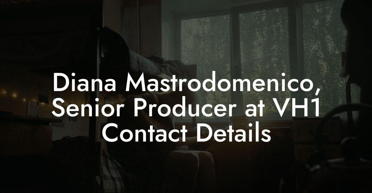 Diana Mastrodomenico, Senior Producer at VH1 Contact Details