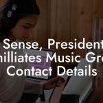 DJ Sense, President at Aphilliates Music Group Contact Details