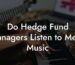Do Hedge Fund Managers Listen to Metal Music