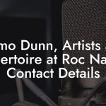 Domo Dunn, Artists and Repertoire at Roc Nation Contact Details