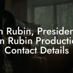 Don Rubin, President at Don Rubin Productions Contact Details