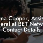 Donna Cooper, Assistant General at BET Networks Contact Details