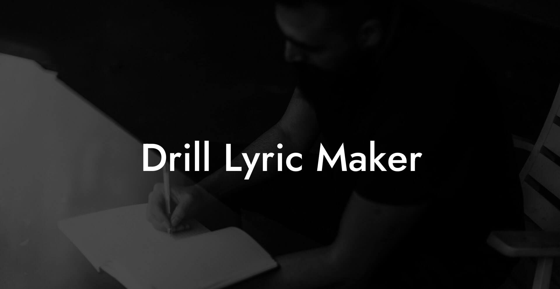 drill lyric maker lyric assistant