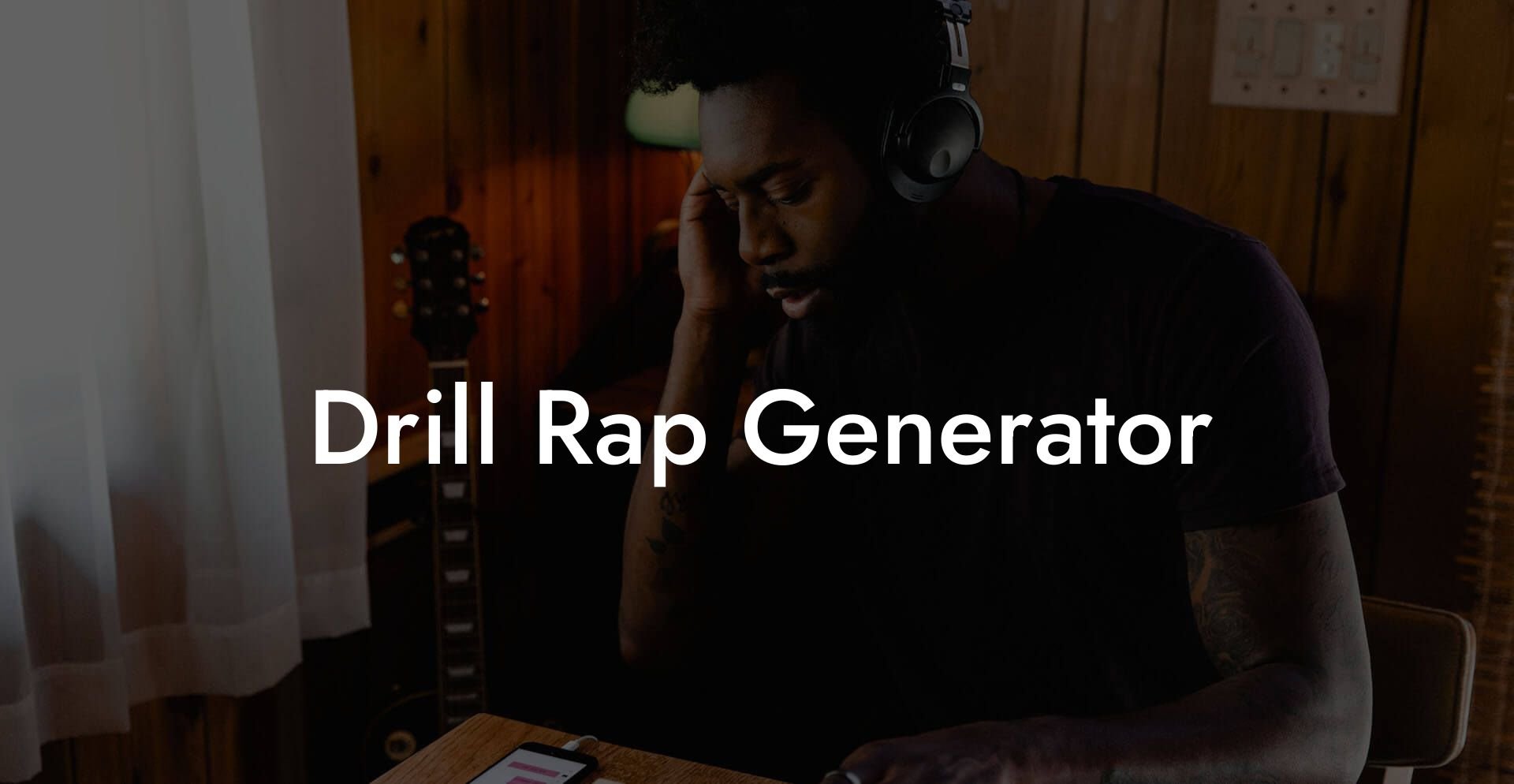 drill rap generator lyric assistant