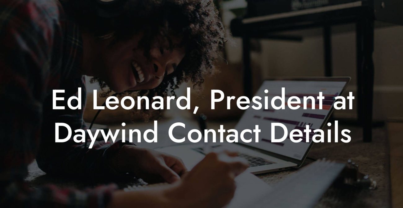 Ed Leonard, President at Daywind Contact Details