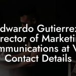 Edwardo Gutierrez, Director of Marketing Communications at VH1 Contact Details