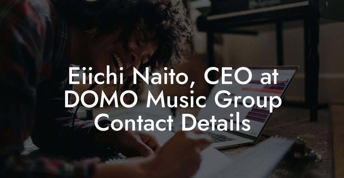 Eiichi Naito, CEO at DOMO Music Group Contact Details