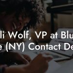 Eli Wolf, VP at Blue Note (NY) Contact Details