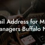 Email Address for Music Managers Buffalo NY