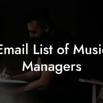 Email List of Music Managers