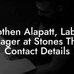 Eothen Alapatt, Label Manager at Stones Throw Contact Details