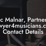 Eric Malnar, Partner at Lawyer4musicians.com Contact Details