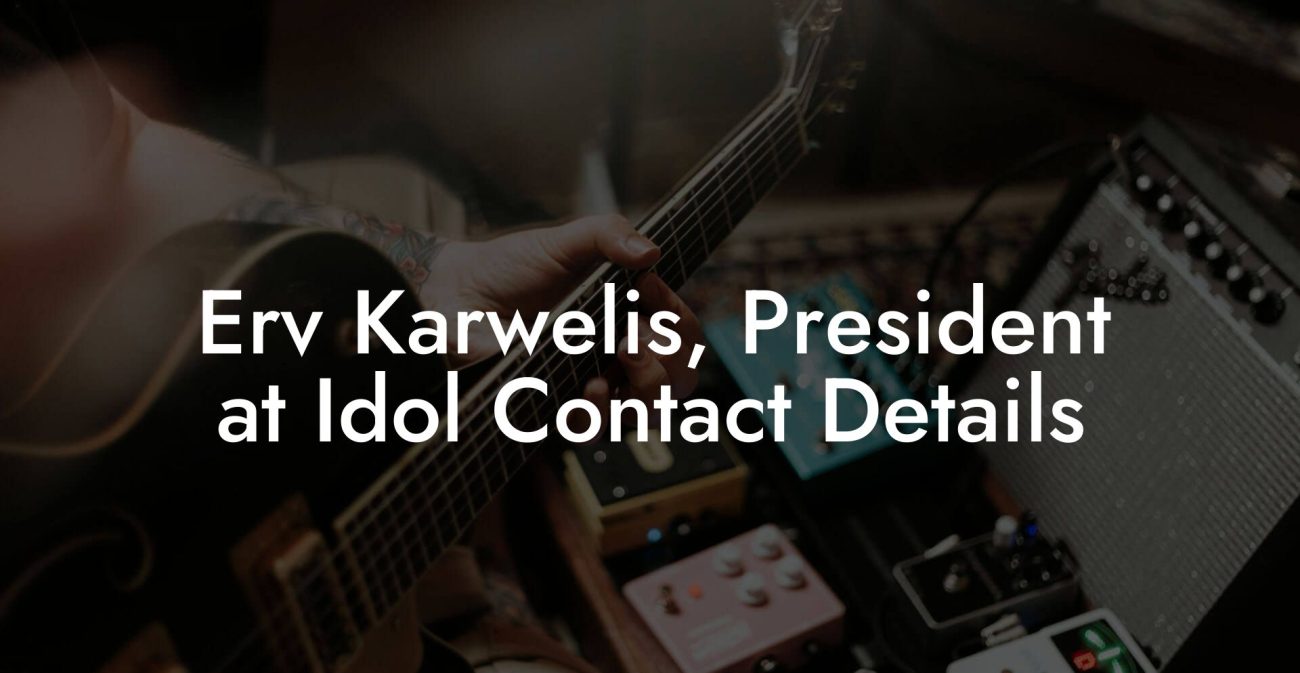 Erv Karwelis, President at Idol Contact Details