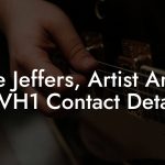 Eve Jeffers, Artist Artist at VH1 Contact Details