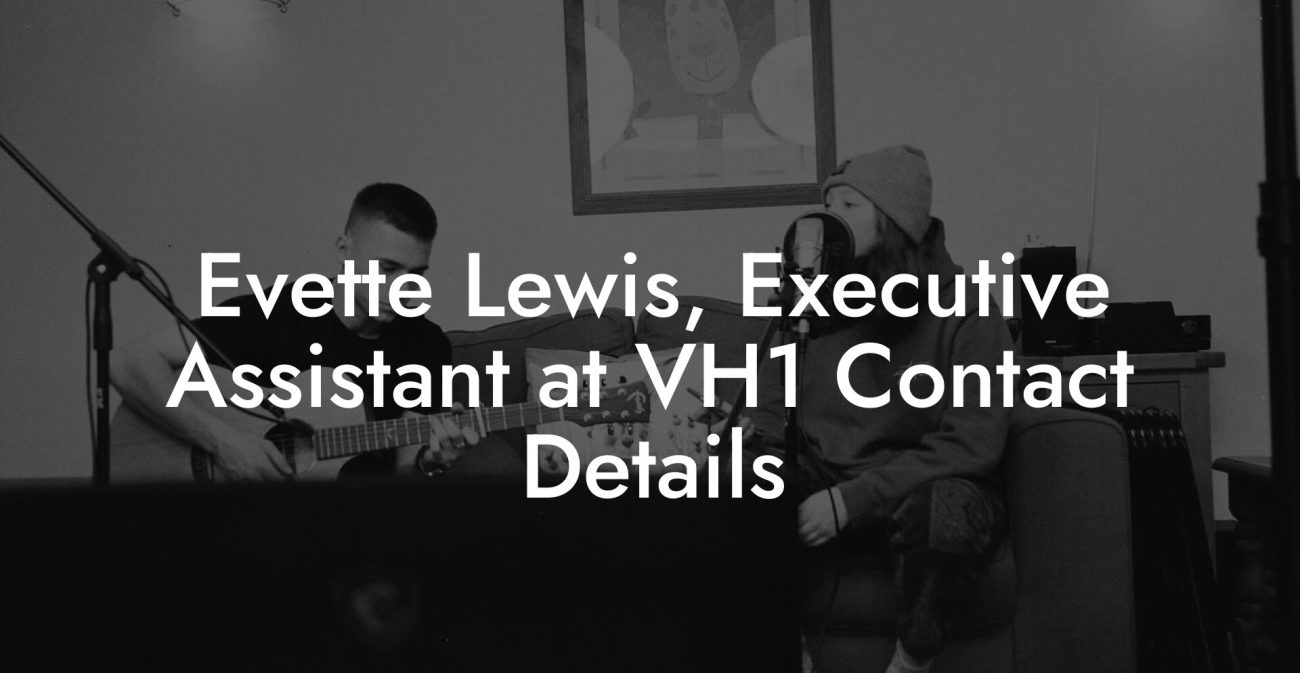 Evette Lewis, Executive Assistant at VH1 Contact Details