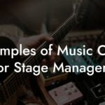Examples of Music Cues for Stage Managers