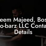 Faheem Majeed, Boss at No-barz LLC Contact Details