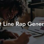 first line rap generator lyric assistant