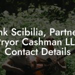 Frank Scibilia, Partner at Pryor Cashman LLP Contact Details